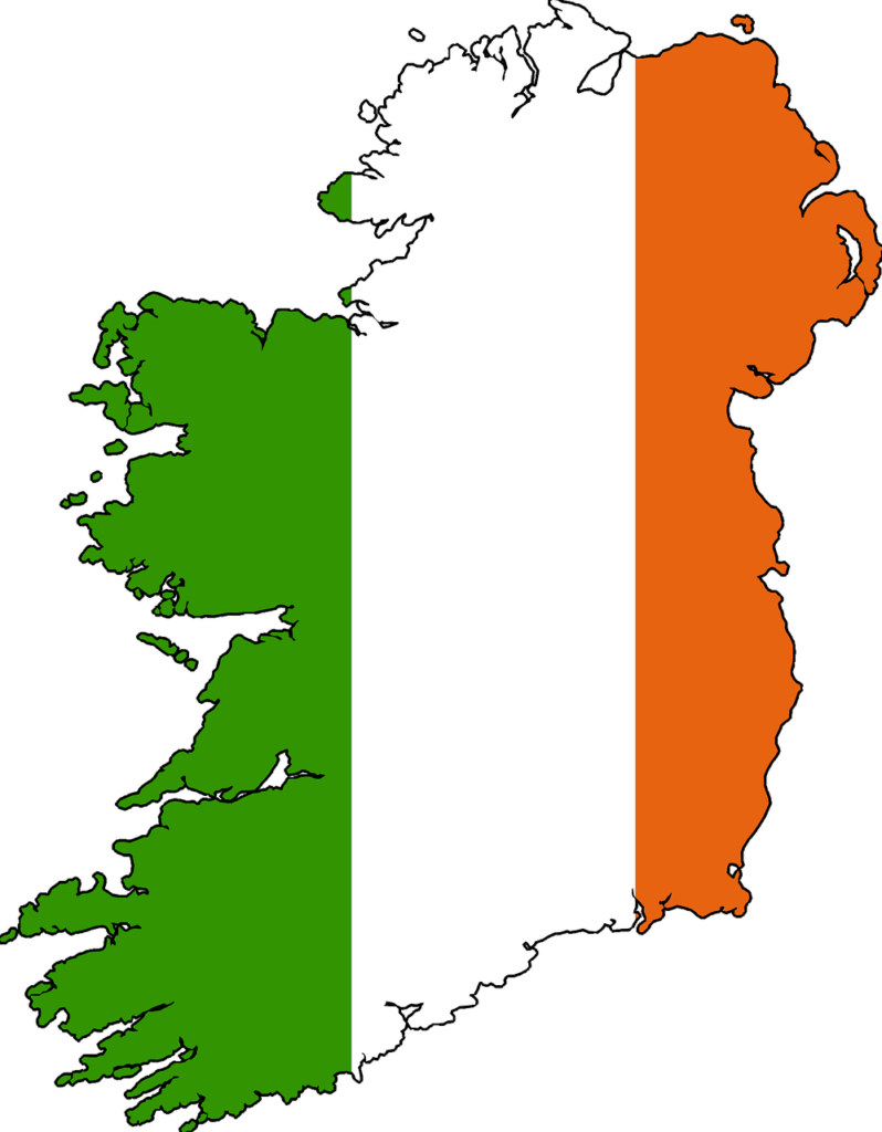 SCPI en irlande photo de la carte de l'Irlande